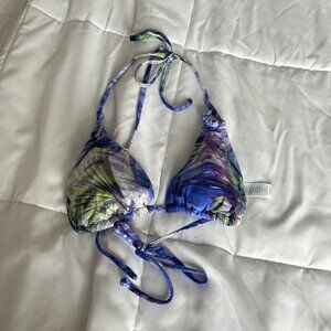 Athleta Womens Size Medium Triangle Bikini Top Bathing Suit Purple Summer Beach